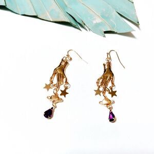 Boho crystal drop earrings S118